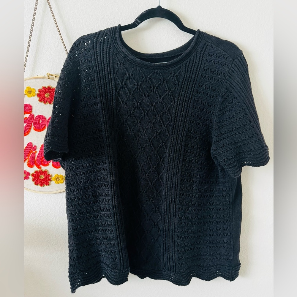 Croft & Barrow Black Knit sweater